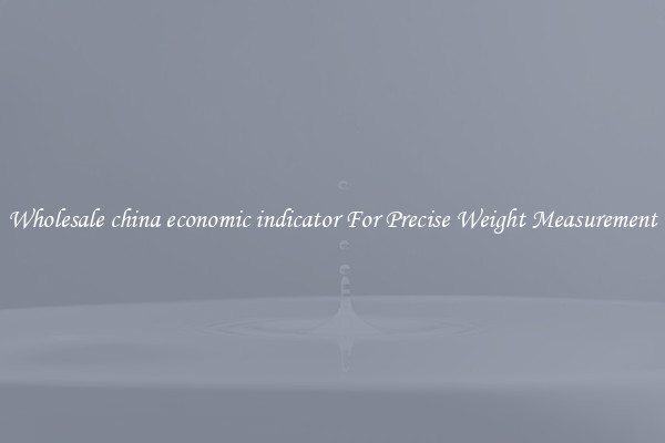Wholesale china economic indicator For Precise Weight Measurement