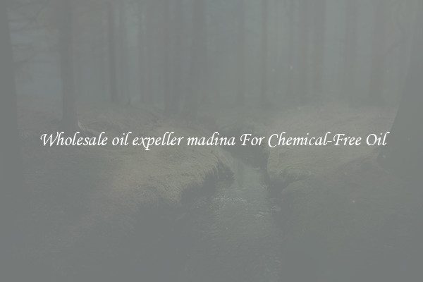 Wholesale oil expeller madina For Chemical-Free Oil