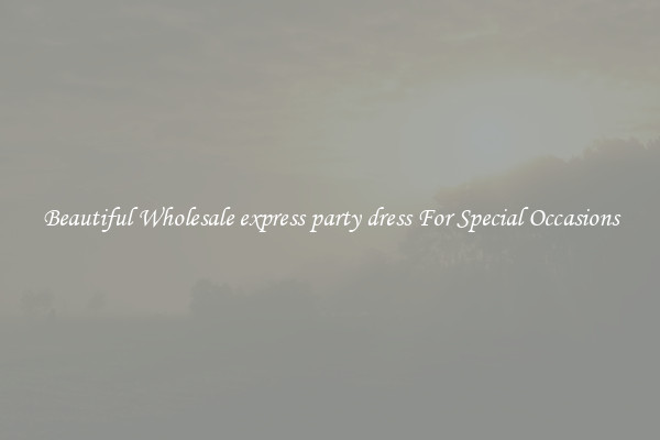 Beautiful Wholesale express party dress For Special Occasions