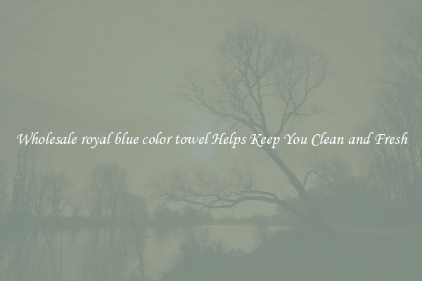 Wholesale royal blue color towel Helps Keep You Clean and Fresh