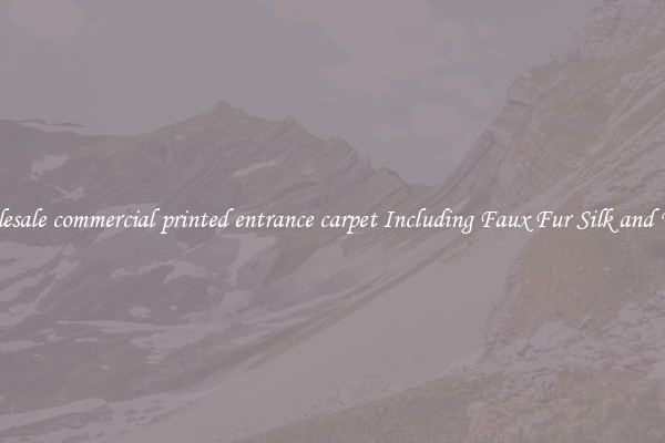 Wholesale commercial printed entrance carpet Including Faux Fur Silk and Wool 