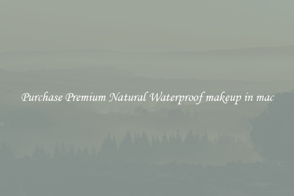 Purchase Premium Natural Waterproof makeup in mac
