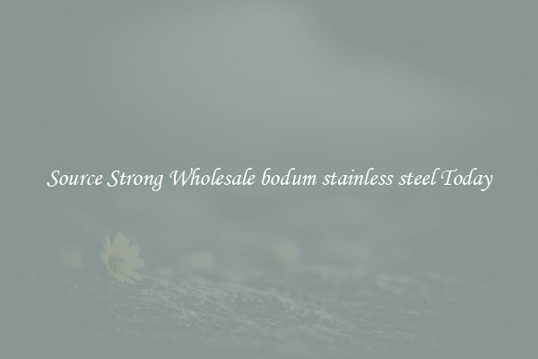 Source Strong Wholesale bodum stainless steel Today