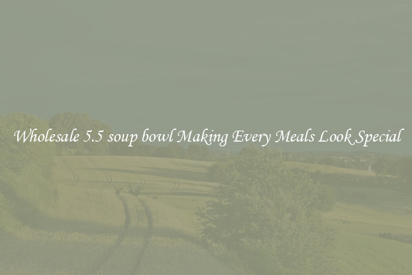 Wholesale 5.5 soup bowl Making Every Meals Look Special