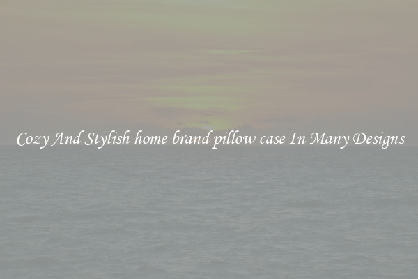 Cozy And Stylish home brand pillow case In Many Designs