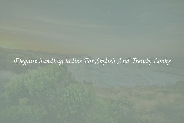 Elegant handbag ladies For Stylish And Trendy Looks