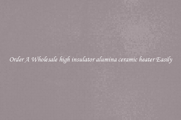 Order A Wholesale high insulator alumina ceramic heater Easily