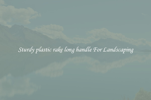 Sturdy plastic rake long handle For Landscaping