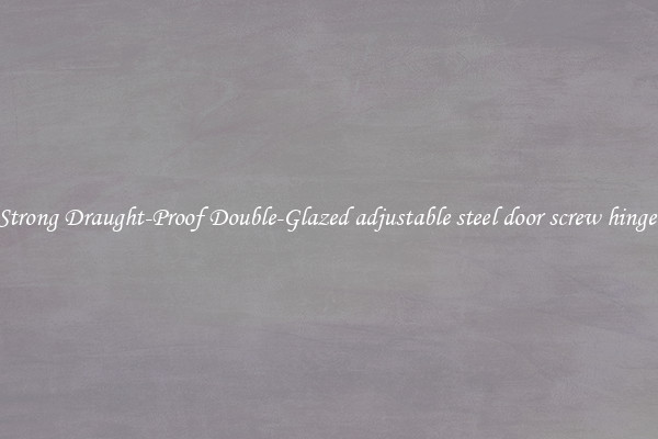 Strong Draught-Proof Double-Glazed adjustable steel door screw hinge 