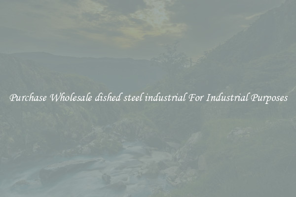 Purchase Wholesale dished steel industrial For Industrial Purposes